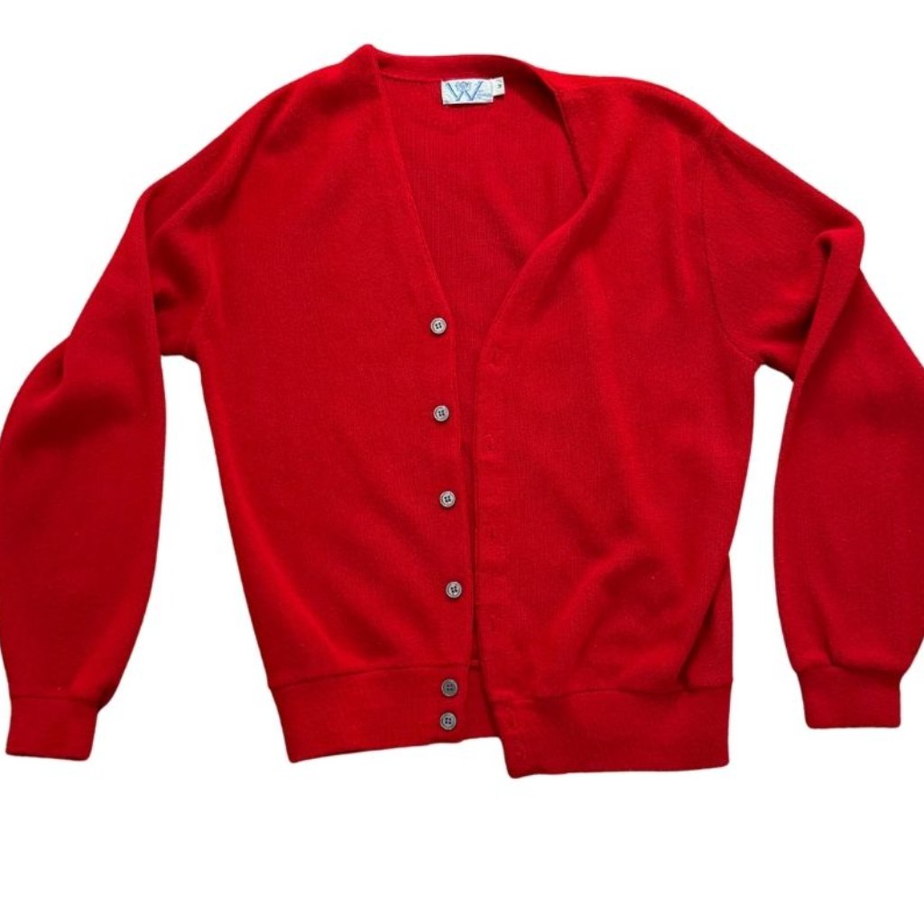 Vintage Red Cardigan